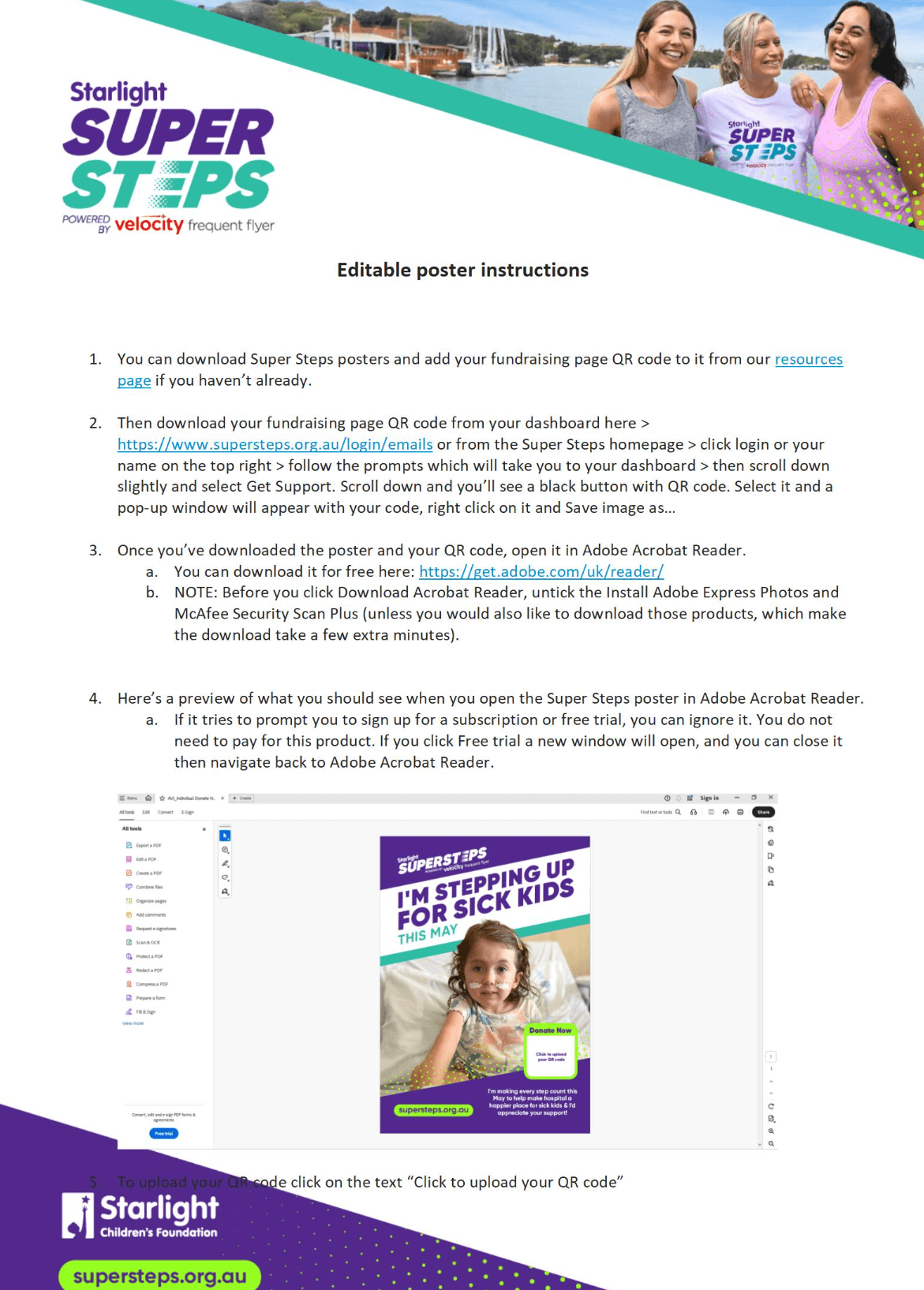 Editable Poster instructions