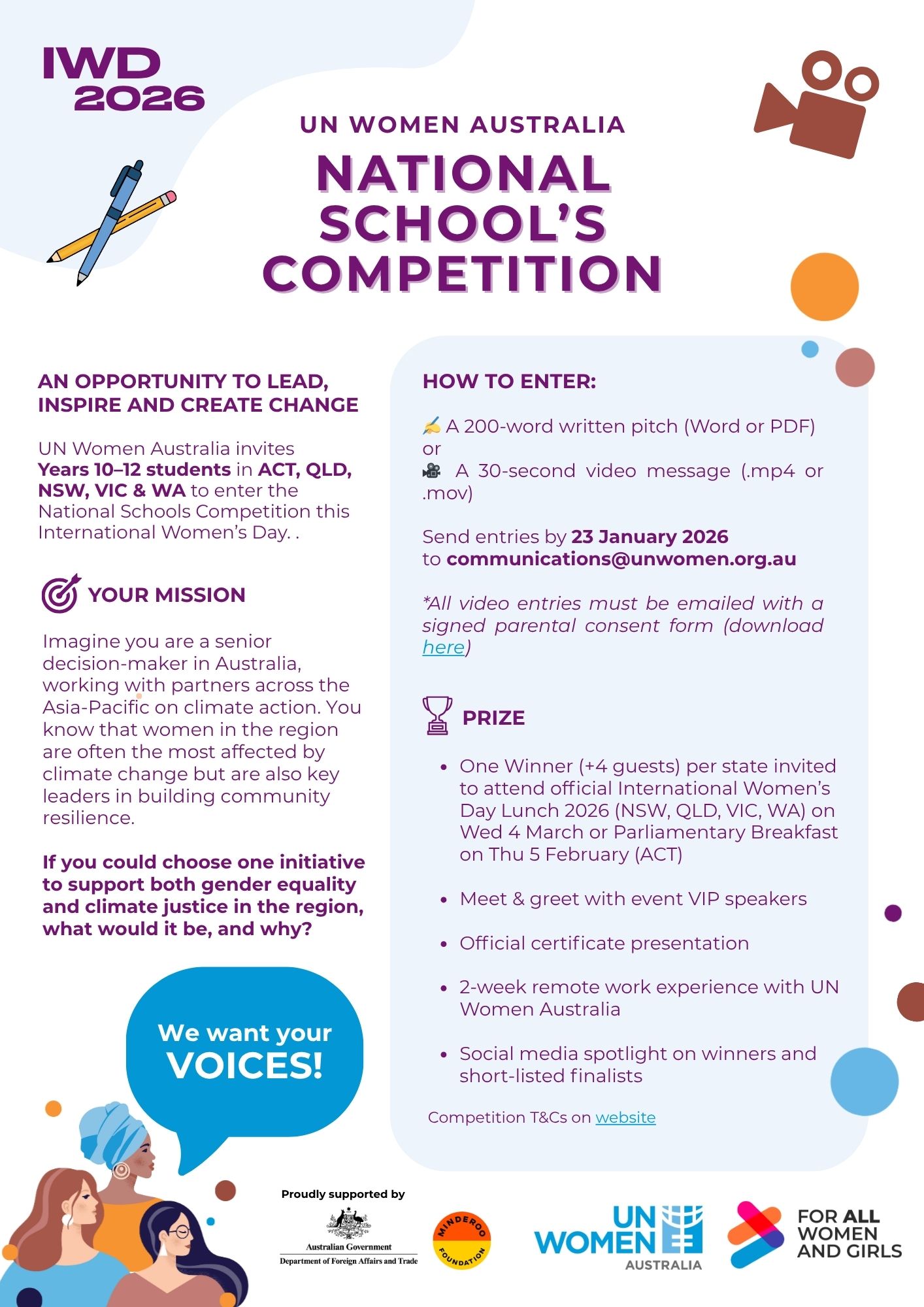 National Schools Competition Flyer