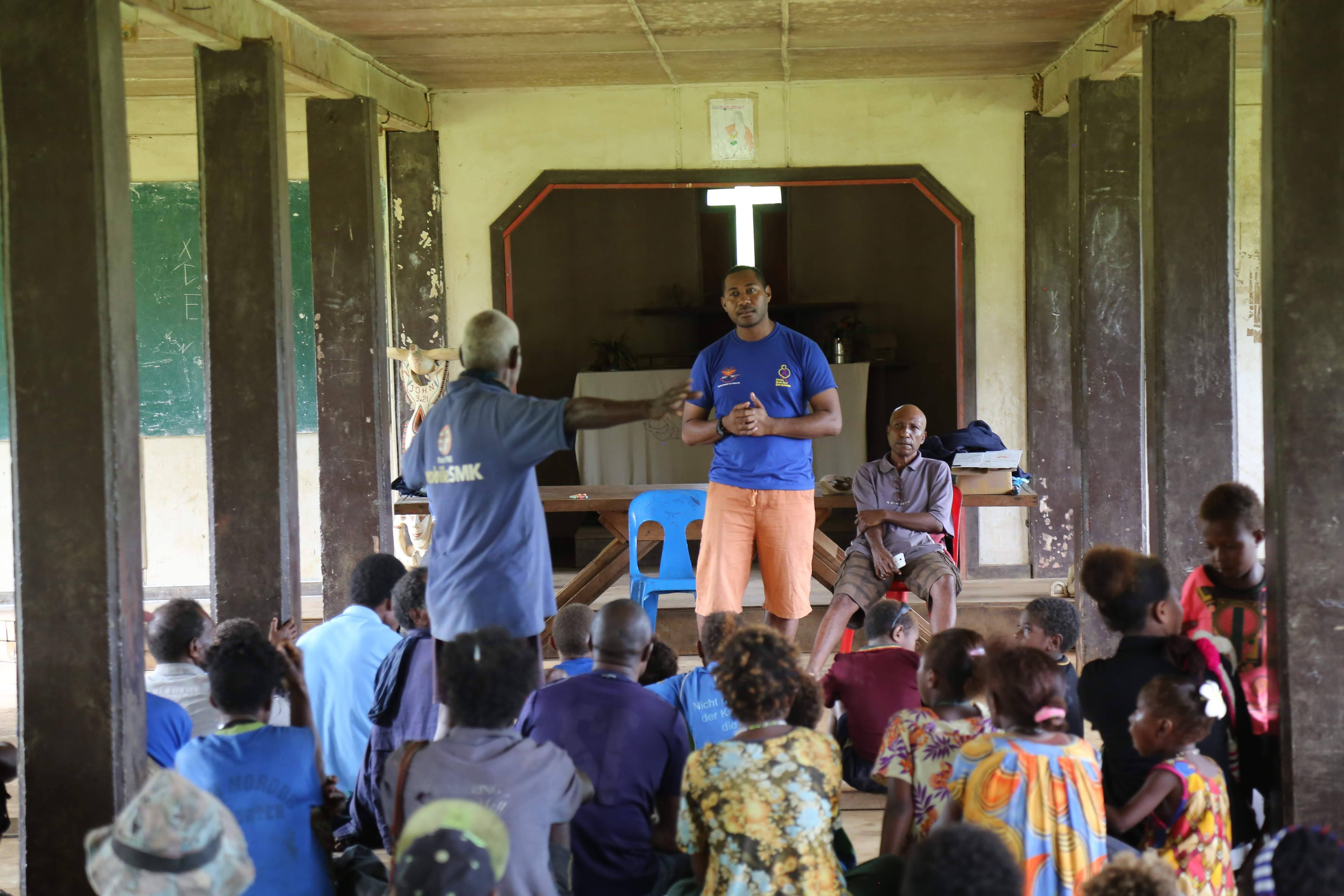 Team from FEiA giving an education classroom session.