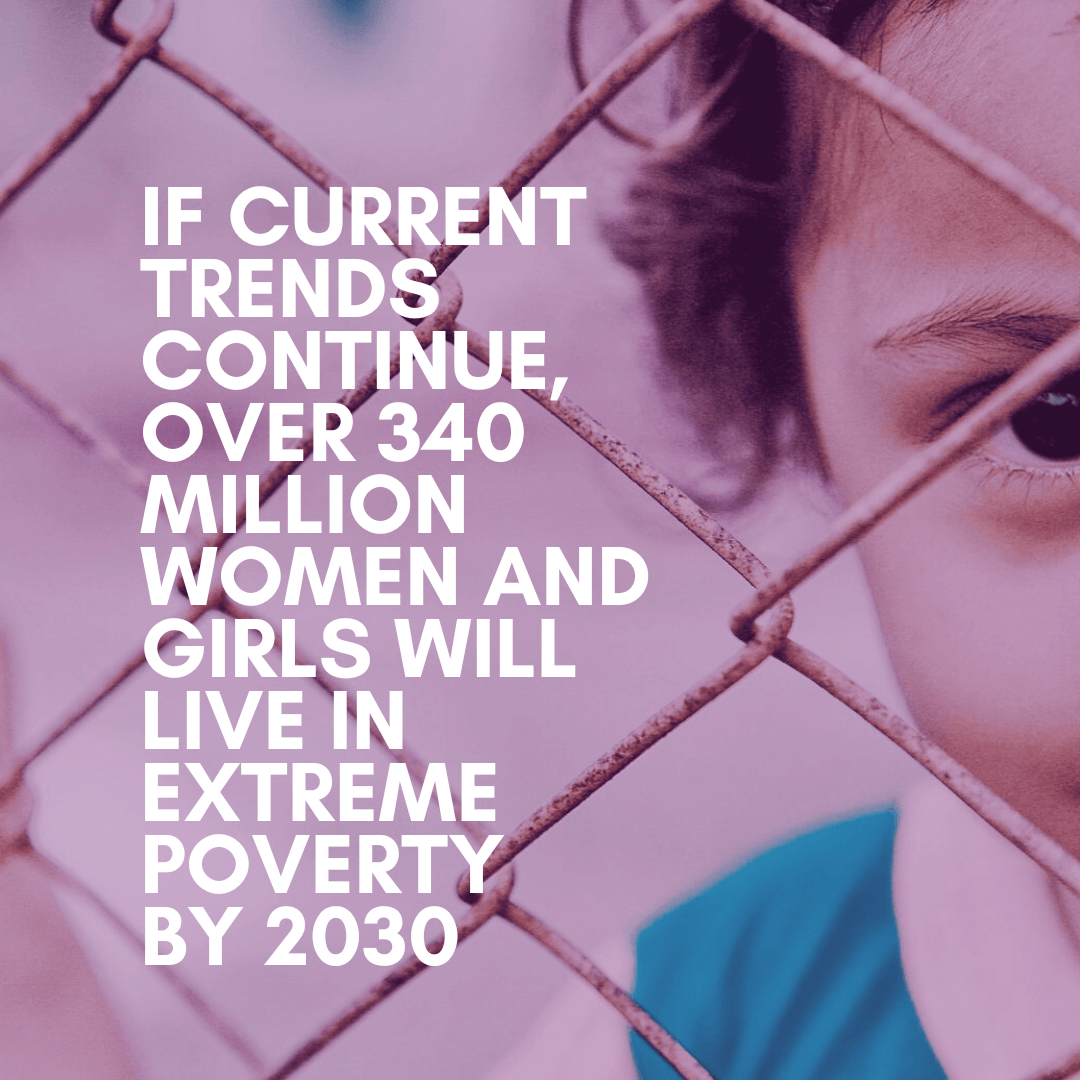 If current trends continue, over 340 million women and girls will live in extreme poverty by 2030