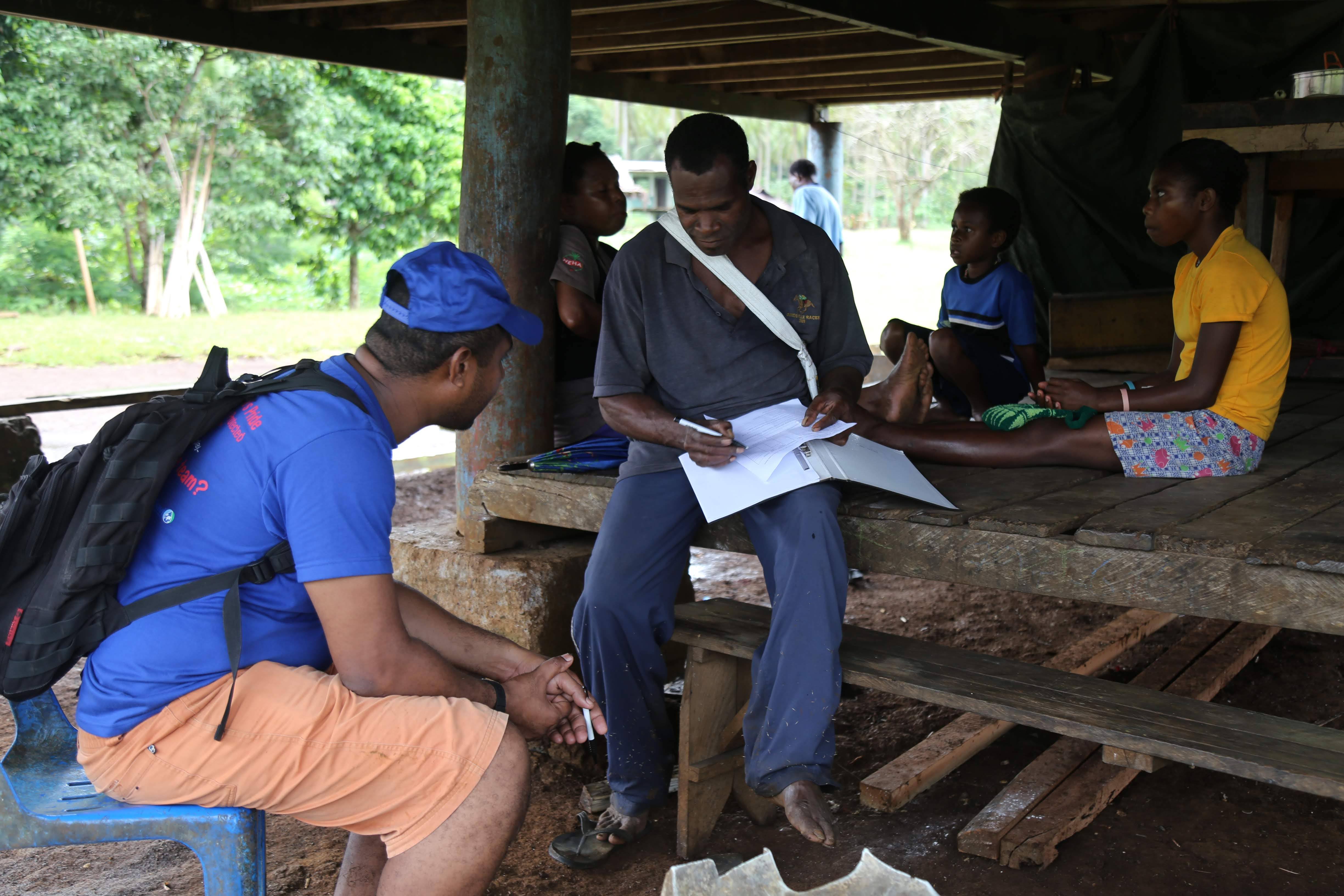 Team from FEiA conducting a medical home visit