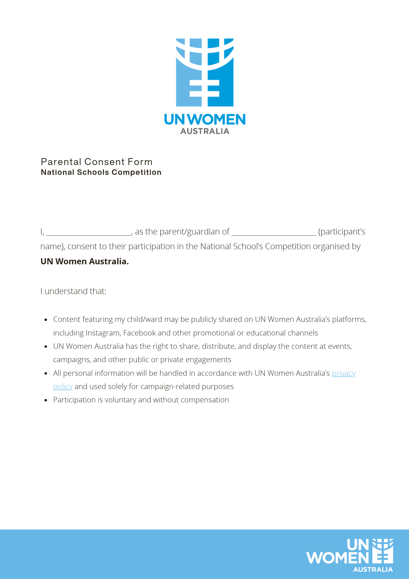 Parent Consent Form 2026
