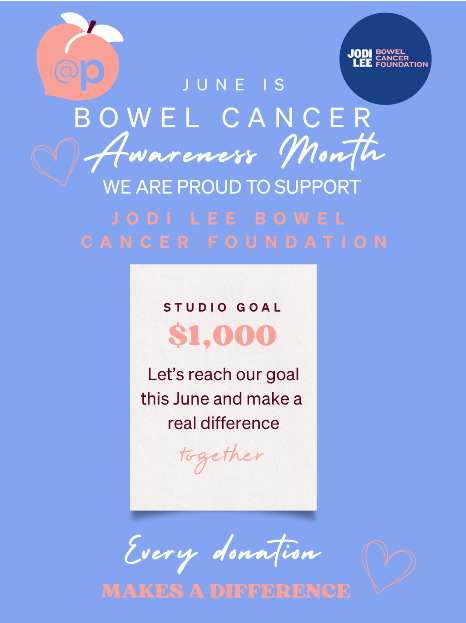@pilates24/7 Bowel Cancer Awareness Month Fundraiser Jodi Lee Foundation