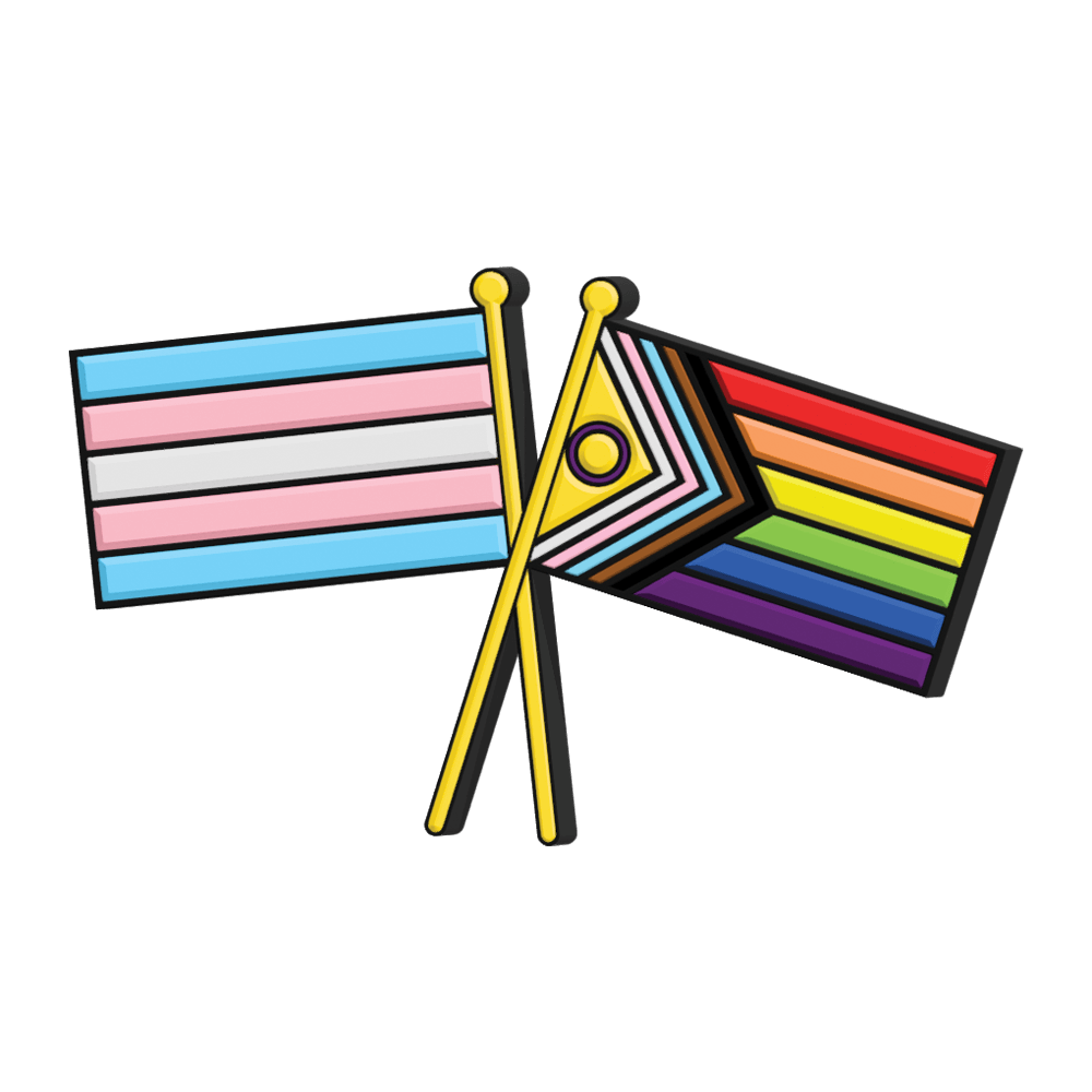 Enamel pride pin
