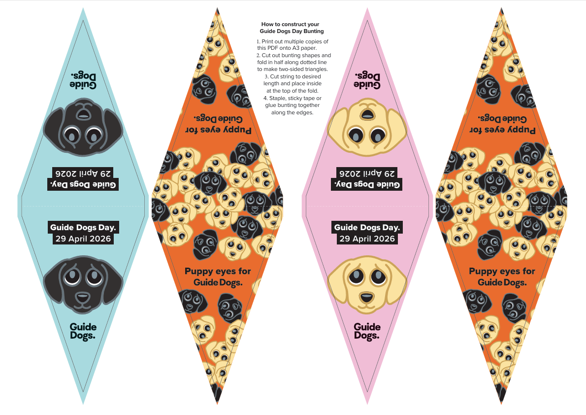 Guide Dogs Day - Bunting